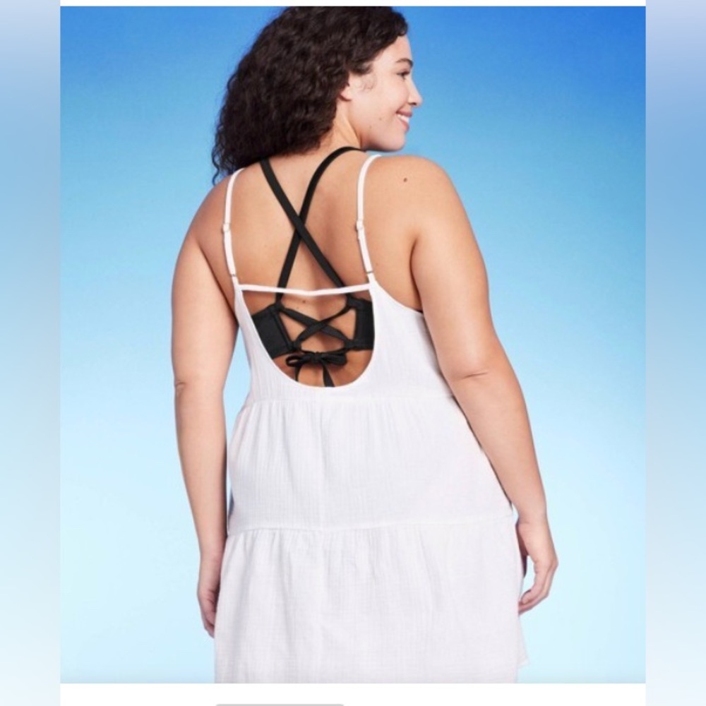 Wild Fable White Relaxed Tiered Sleeveless camisole 3/$15